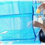 【クズ】干し芋作ってたら近所の子供に食われた挙句、食べ切れなかった分は葉っぱとかまぶされてた。なので鳥除けの風船を吊るして再挑戦したんだけど、近所の奥さんに陰口言われてた…。